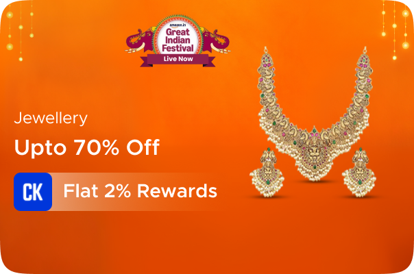 Amazon: Up to 70% off on Jewellery + Flat 2% Rewards